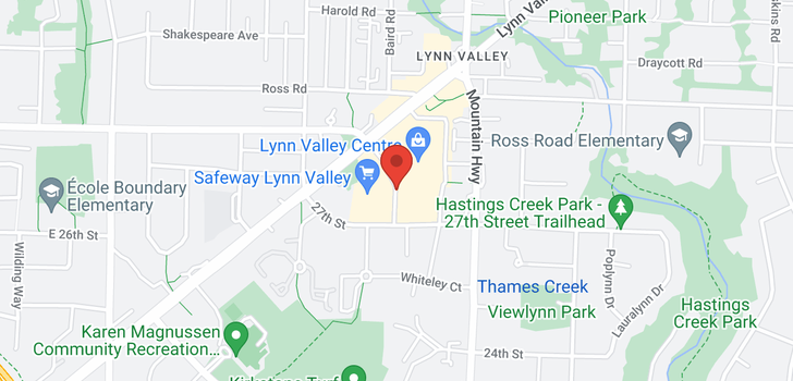 map of 502 2780 VALLEY CENTRE AVENUE